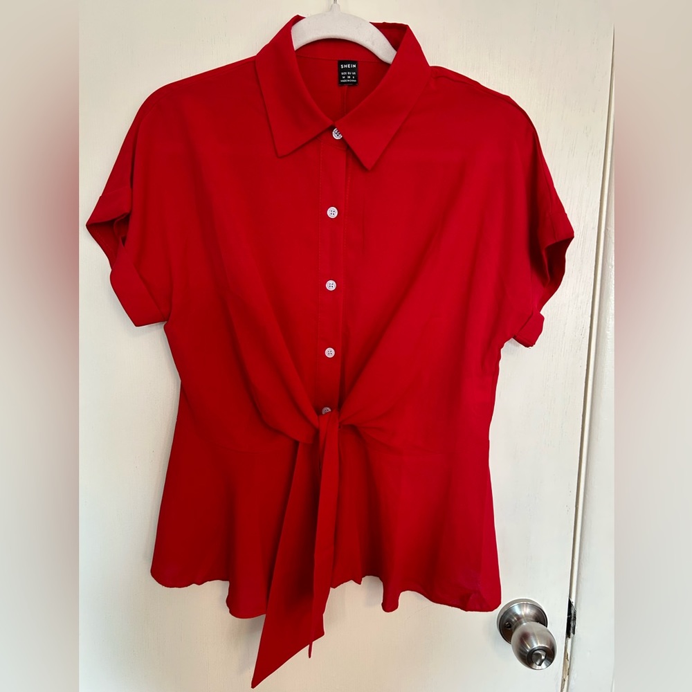 NWOT Red Blouse